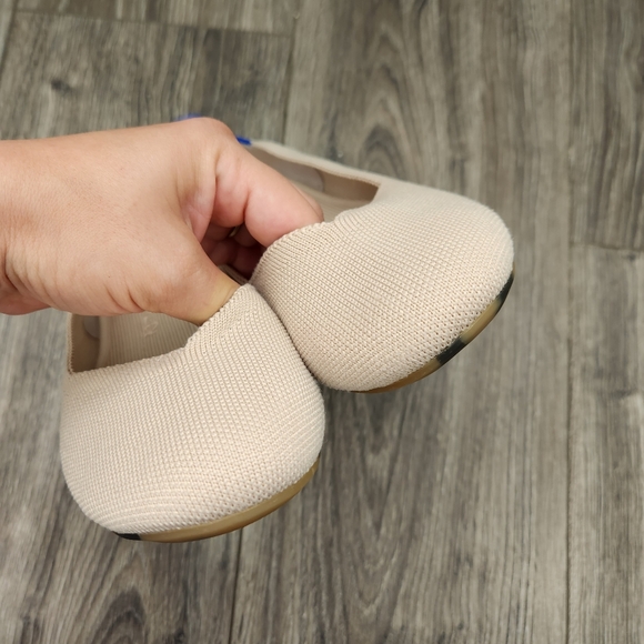 Rothy's The Flat Ecru Slip On Ballet Shoe Women’s 9.5 Neutral Beige - Picture 7 of 12